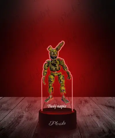 Lampka LED 3D z Nadrukiem FNAF Springtrap