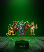 Lampka LED 3D z Nadrukiem FNAF Animatroniki