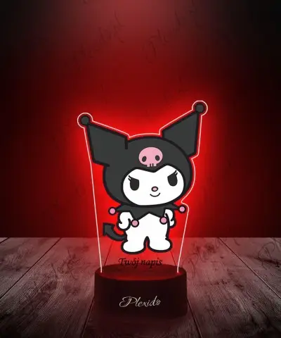 Lampka LED 3D Plexido z Nadrukiem Hello Kitty Kuromi