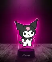 Lampka LED 3D Plexido z Nadrukiem Hello Kitty Kuromi