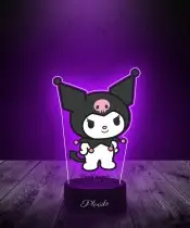 Lampka LED 3D Plexido z Nadrukiem Hello Kitty Kuromi