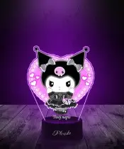 Lampka LED 3D Plexido z Nadrukiem Hello Kitty Kuromi