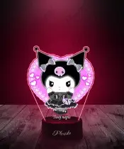 Lampka LED 3D Plexido z Nadrukiem Hello Kitty Kuromi
