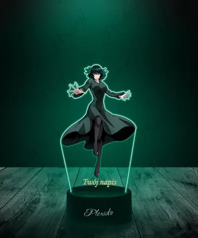 Lampka LED 3D Plexido z Nadrukiem UV One Punch Man Fubuki