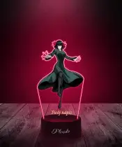 Lampka LED 3D Plexido z Nadrukiem UV One Punch Man Fubuki