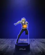 Lampka LED 3D Plexido z Nadrukiem UV One Punch Man Genos
