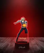 Lampka LED 3D Plexido z Nadrukiem UV One Punch Man Genos