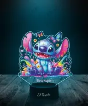 Lampka LED 3D Plexido z Nadrukiem UV Lilo i Stich