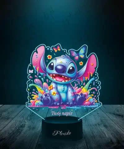 Lampka LED 3D Plexido z Nadrukiem UV Lilo i Stich