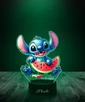 Lampka LED 3D Plexido z Nadrukiem UV Lilo i Stich Arbuz