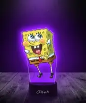 Lampka LED 3D Plexido z Nadrukiem UV Spongebob
