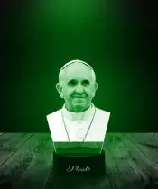 Lampka LED 3D Plexido Papież Franciszek