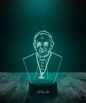 Lampka LED 3D Plexido Papież Franciszek