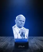 Lampka LED 3D Plexido Święty Jan Paweł II Papież