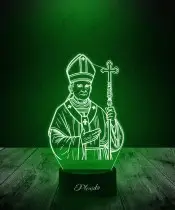 Lampka LED 3D Plexido Święty Jan Paweł II Papież