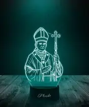 Lampka LED 3D Plexido Święty Jan Paweł II Papież
