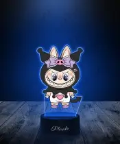 Lampka LED 3D Plexido z Nadrukiem UV Labubu Hello Kitty Kuromi