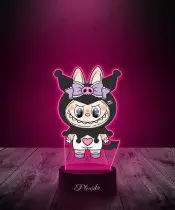 Lampka LED 3D Plexido z Nadrukiem UV Labubu Hello Kitty Kuromi