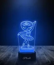 Lampka Nocna LED 3D Plexido Ballerina Cappucinna