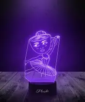 Lampka Nocna LED 3D Plexido Ballerina Cappucinna