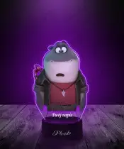Lampka LED 3D Plexido z Nadrukiem UV Pan Wilk i Spółka Pan Rekin