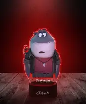 Lampka LED 3D Plexido z Nadrukiem UV Pan Wilk i Spółka Pan Rekin