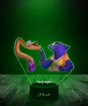 Lampka LED 3D z Nadrukiem UV Pan Wilk i Spółka Wąż