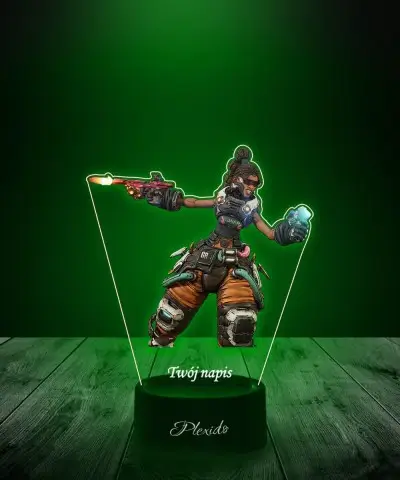 Lampka LED 3D z Nadrukiem UV Borderlands Harlowe