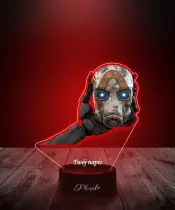 Lampka LED 3D z Nadrukiem UV Borderlands Maska Psycho