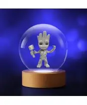 Kryształowa Kulka 3D Strażnicy Galaktyki Marvel Groot