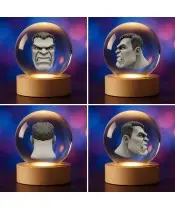 Kryształowa Kulka 3D Hulk Marvel Avengers
