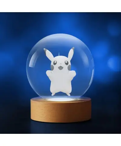 Kryształowa Kulka 3D Pokemon Pikachu