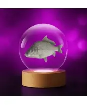 Kryształowa Kulka 3D Ryba Karp