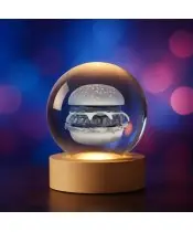 Kryształowa Kulka 3D Burger Burgerownia Kanapka
