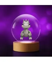Kryształowa Kulka 3D Dinozaur Dino
