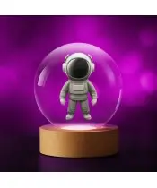 Kryształowa Kulka 3D Astronauta Kosmonauta
