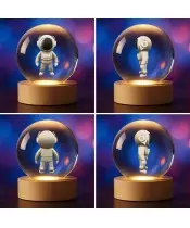 Kryształowa Kulka 3D Astronauta Kosmonauta