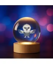 Kryształowa Kulka 3D Ptak Papuga