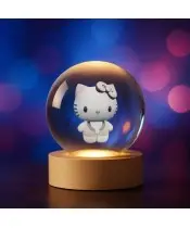 Kryształowa Kulka 3D Hello Kitty