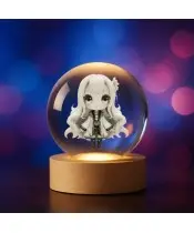Kryształowa Kulka 3D Chibi Emilia Re:Zero