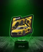 Lampka LED 3D z Nadrukiem UV Samochód Audi R8