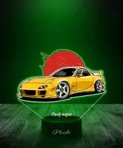 Lampka LED 3D z Nadrukiem UV Samochód Mazda Rx