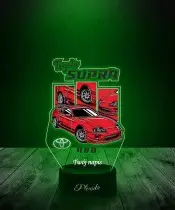 Lampka LED 3D z Nadrukiem UV Samochód Toyota Supra MK4