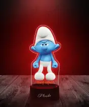 Lampka LED 3D z Nadrukiem UV Smerfy Maruda