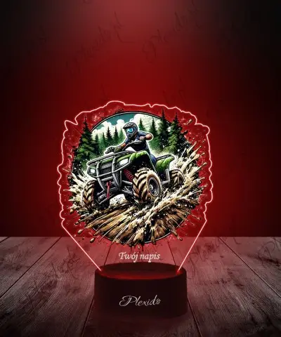 Lampka LED 3D z Nadrukiem UV Quad Jazda Terenowa Survival