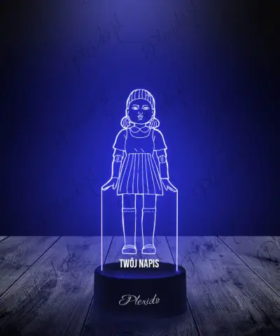 Lampka LED 3D Plexido Squid Game Lalka Young Hee