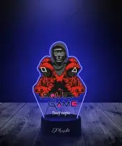 Lampka LED 3D z Nadrukiem UV Squid Game