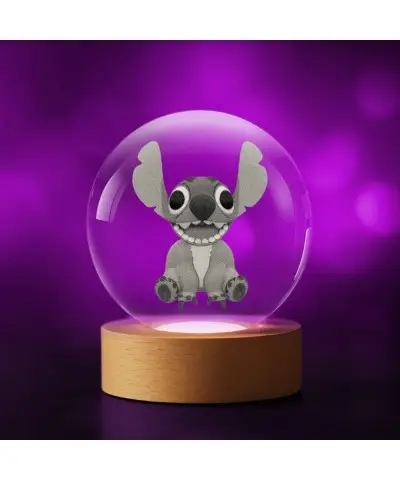 Kryształowa Kulka 3D Lilo i Stich