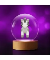 Kryształowa Kulka 3D Jednorożec Unicorn