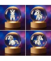 Kryształowa Kulka 3D Jednorożec Unicorn